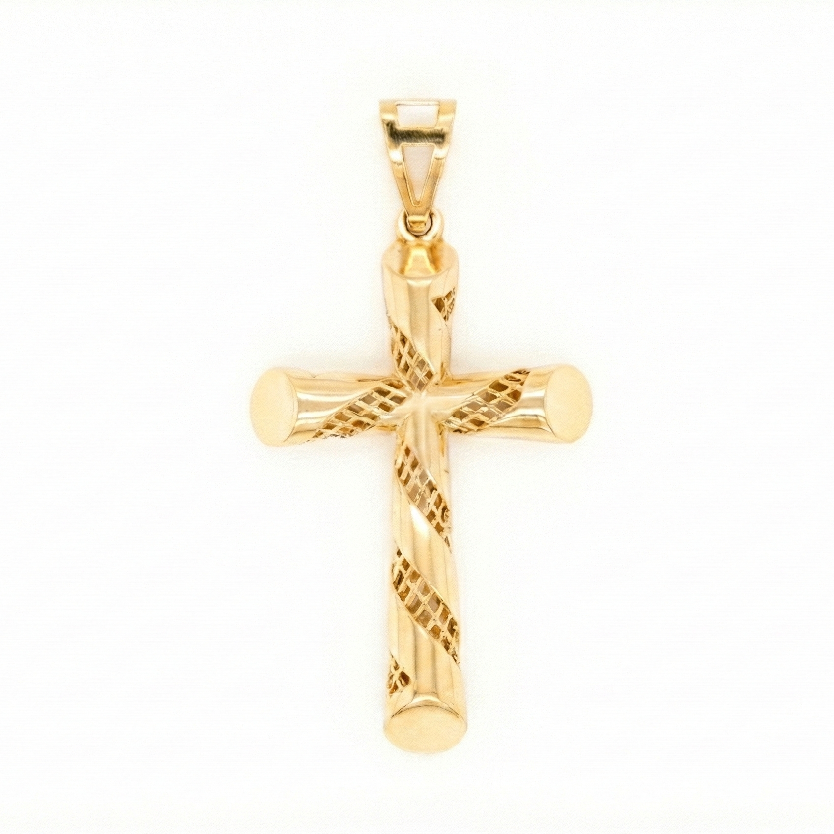 18K Yellow Gold Cross Pendant