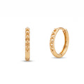 18K Yellow Gold Circle Hoop Earrings