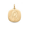 18K Gold Pendant St. Mary Icon