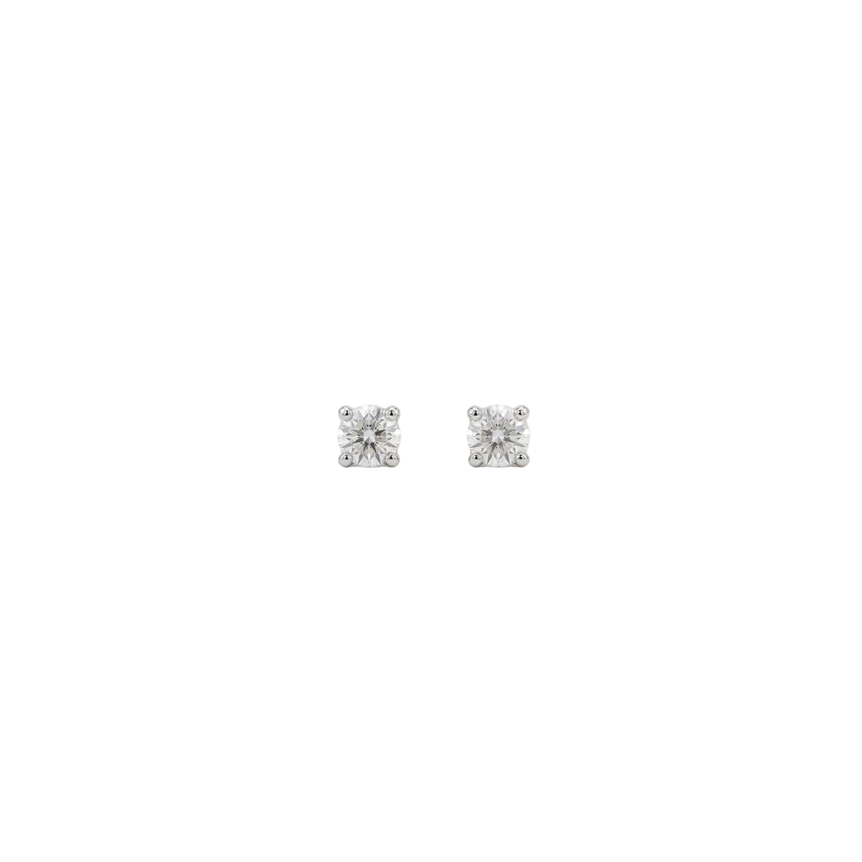 Diamond White Gold Small Stud Earrings