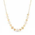 18K Yellow Gold Heart Chain Necklace