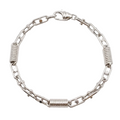MEN 18K White Gold Chain Bracelet