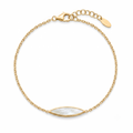 18K Yellow Gold Mother Of Pearl Bracelet