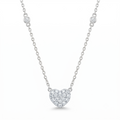Diamond White Gold Heart Necklace