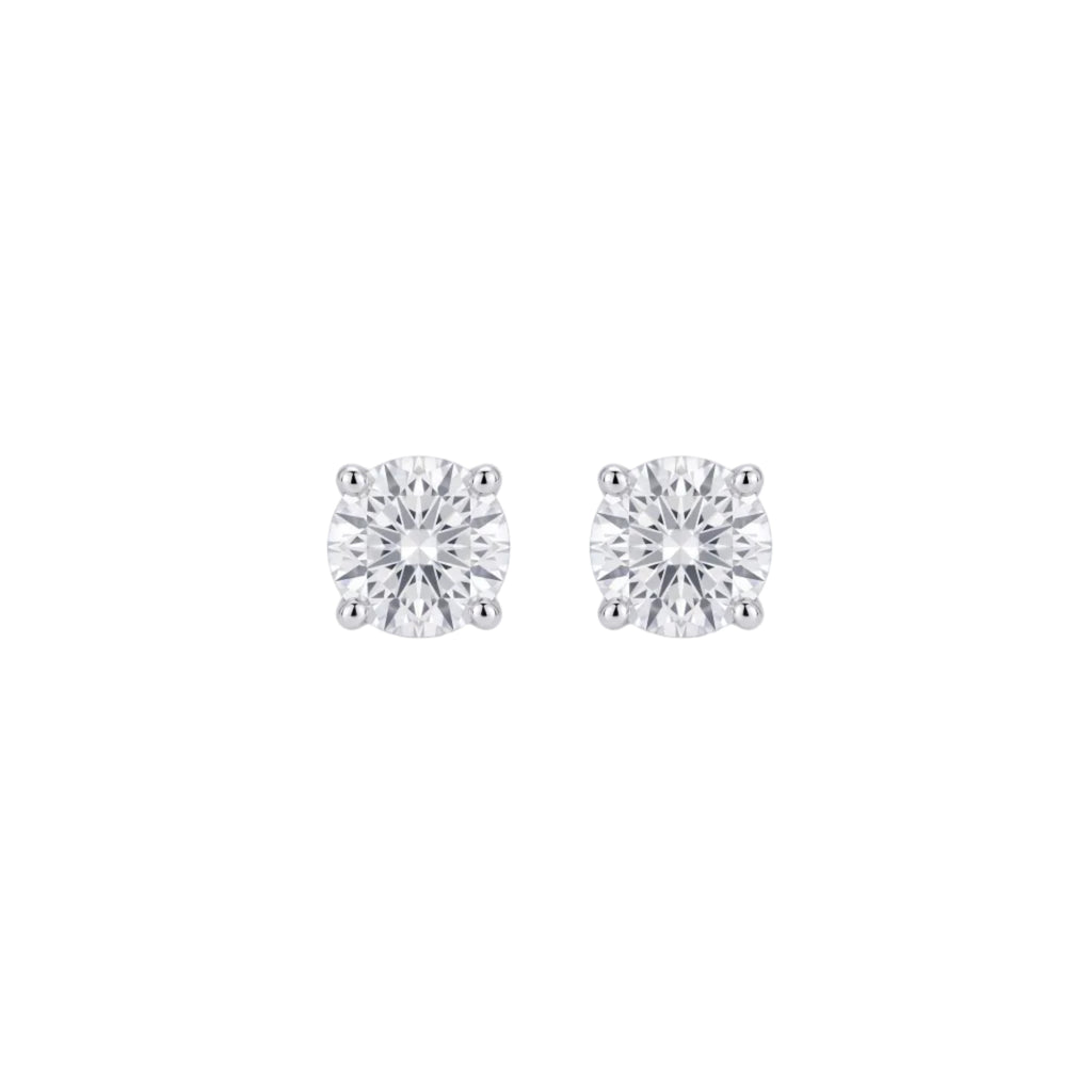 Diamond White Gold Martini Setting 0.30 ctw Stud Earrings