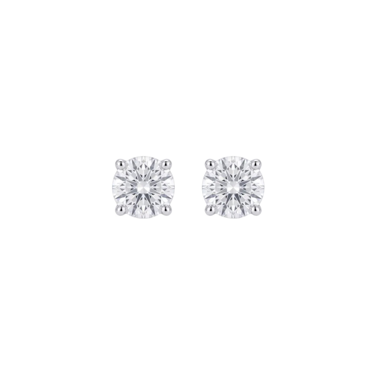Diamond White Gold Martini Setting 0.30 ctw Stud Earrings