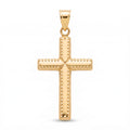 18K Yellow Gold Cross Pendant