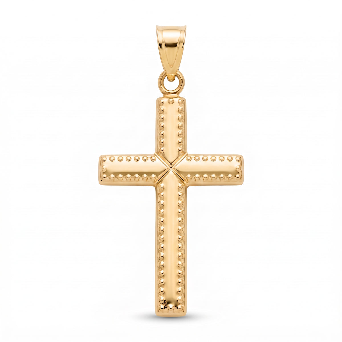 18K Yellow Gold Cross Pendant