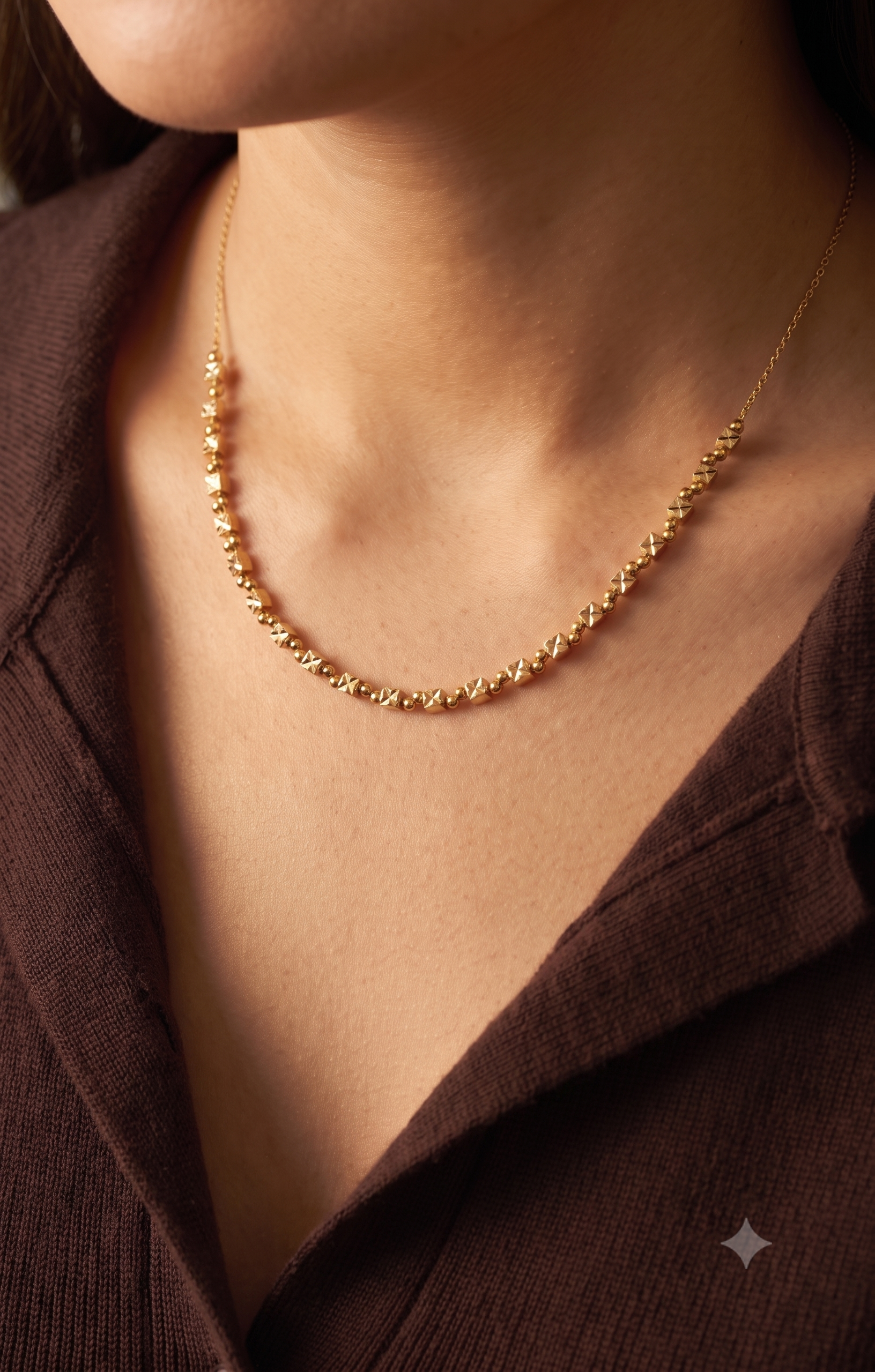 18K Yellow Gold Chain Necklace