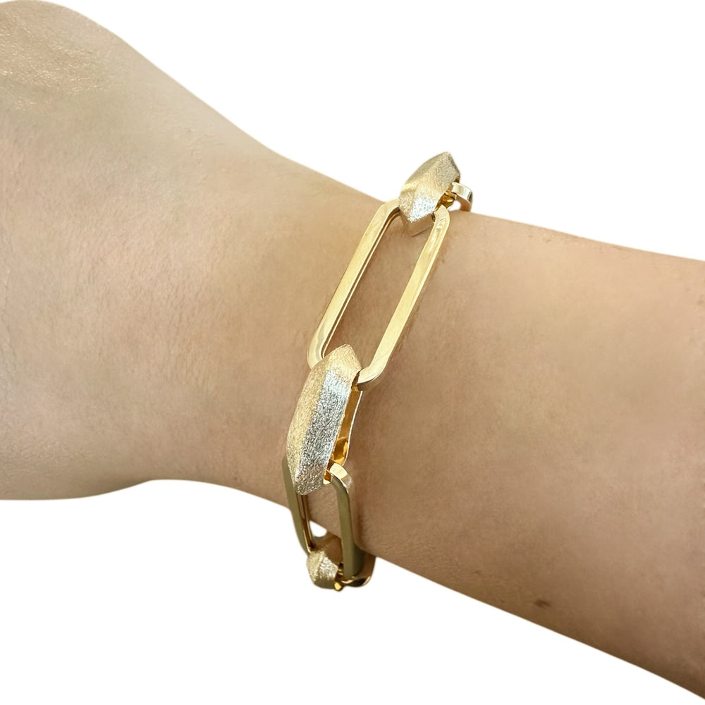 18K Gold Link Chain Bracelet