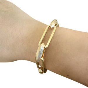 18K Gold Link Chain Bracelet