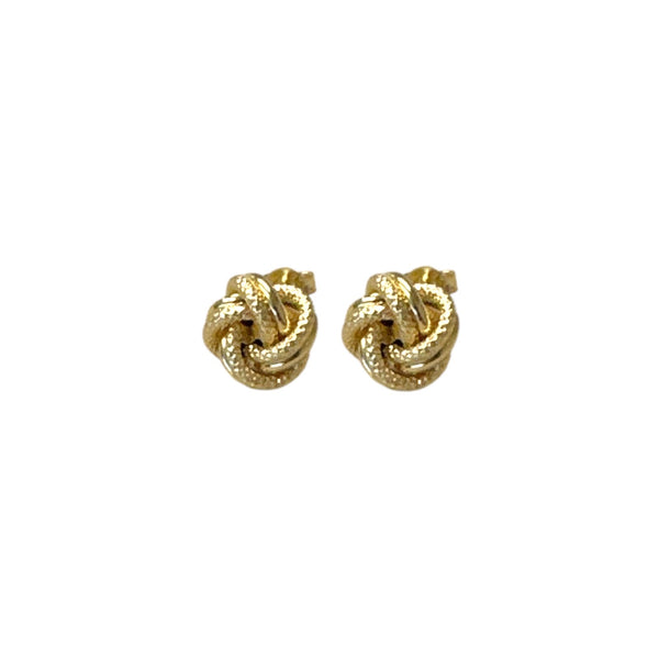 18k Gold Earrings Stud Push Back Screw
