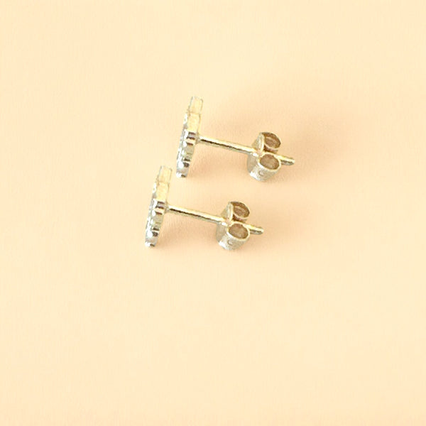 18k Gold Earrings Stud Push Back Screw