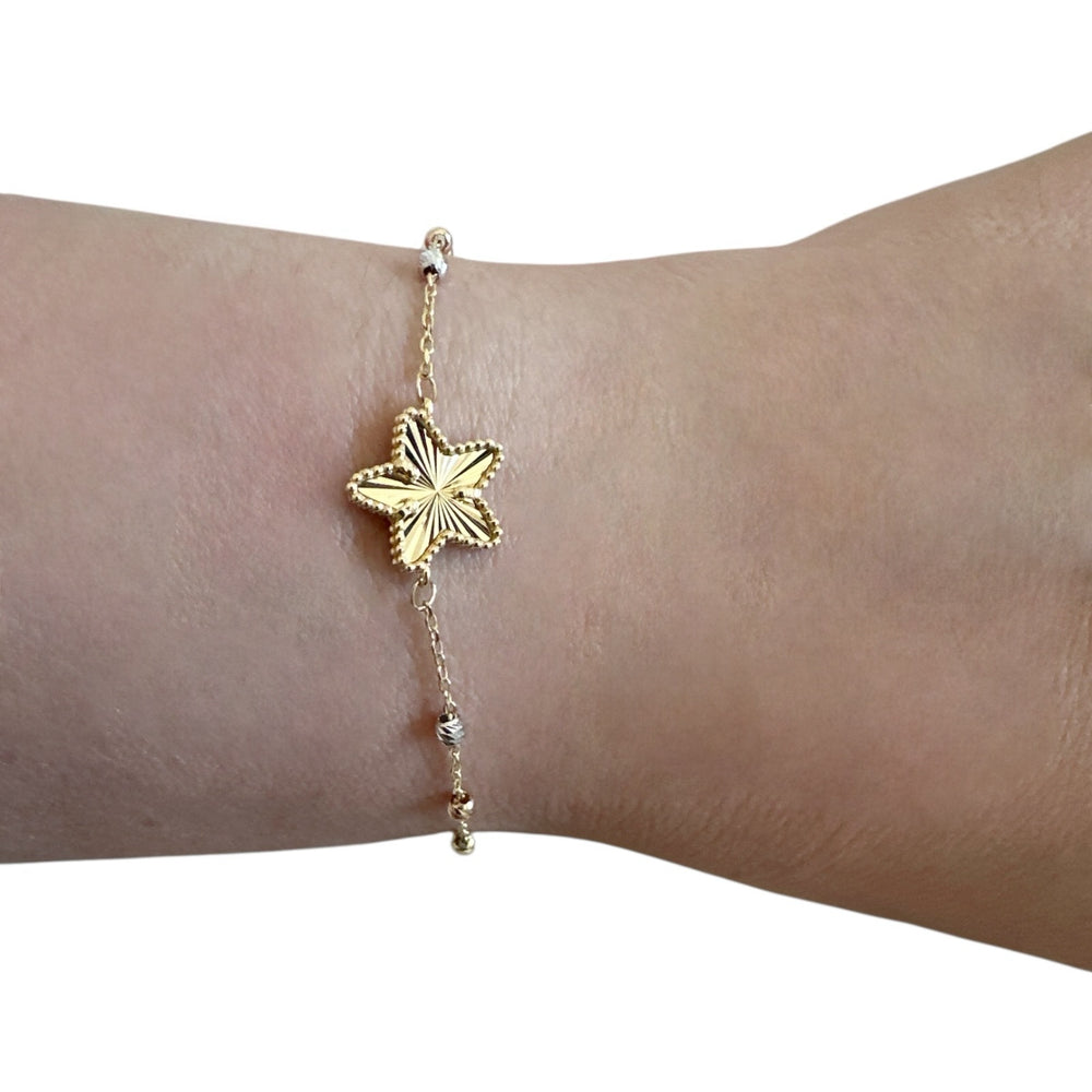 18K Gold Multicolor Chain Bracelet