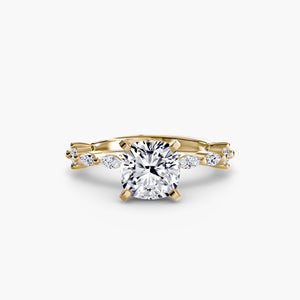 Solitaire with Eternity Pavé