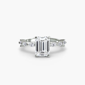 Solitaire with Eternity Pavé