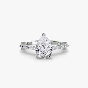 Solitaire with Eternity Pavé