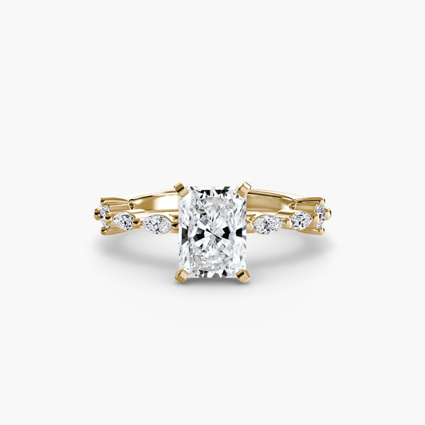 Solitaire with Eternity Pavé