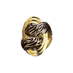 18K Italian Gold  Ring 7.5