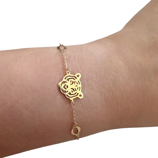 18K Gold Chain Bracelet