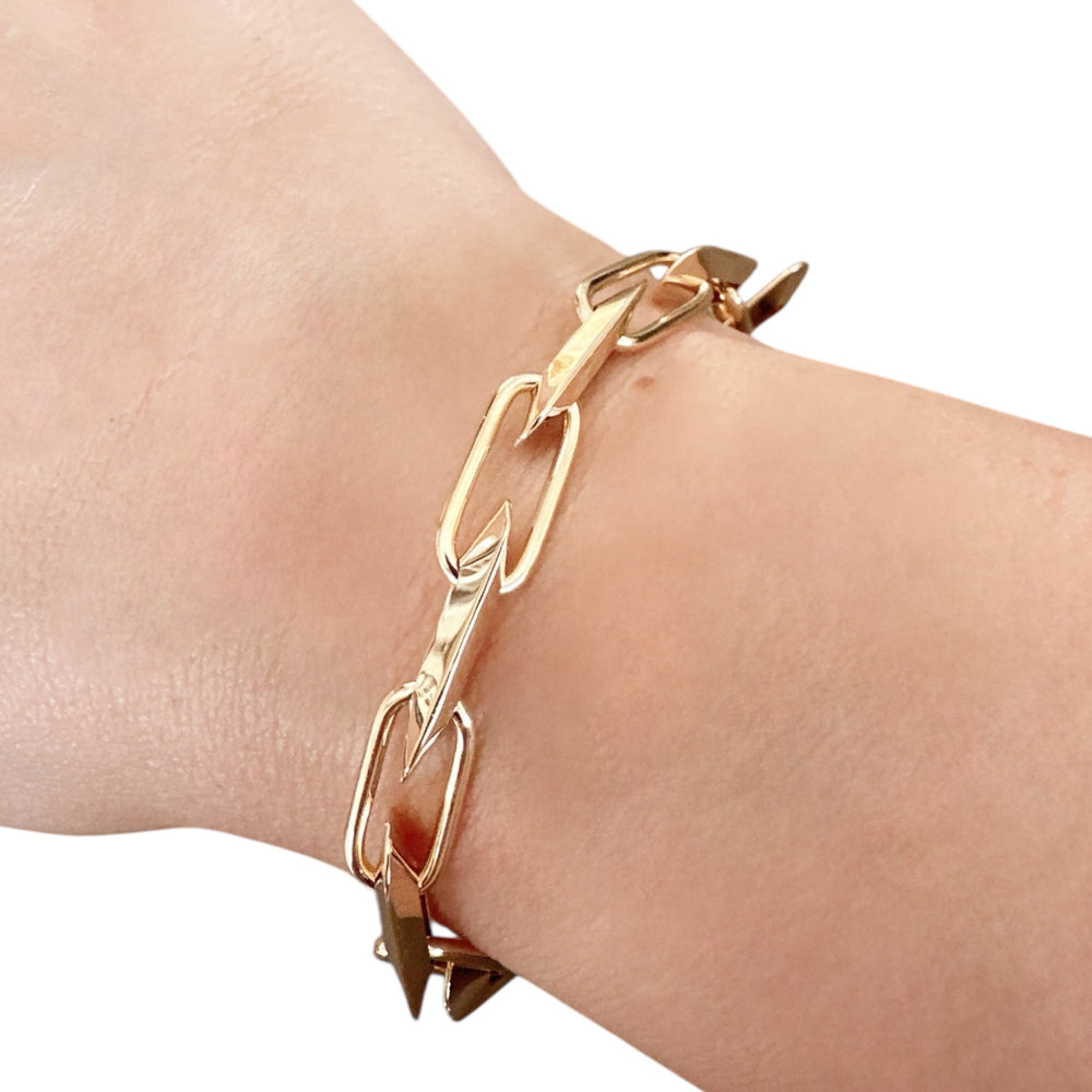 18K Gold Link Chain Bracelet