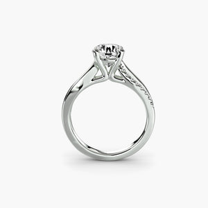 The Split Shank Pavé Solitaire