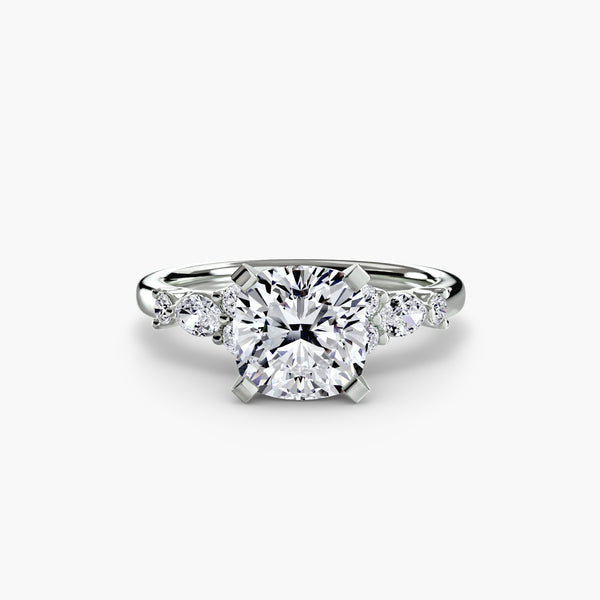 The Floral Accent Solitaire
