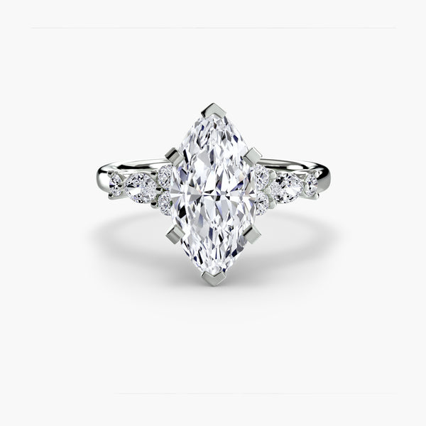 The Floral Accent Solitaire