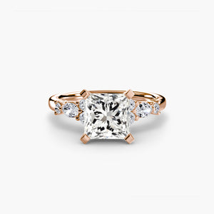 The Floral Accent Solitaire