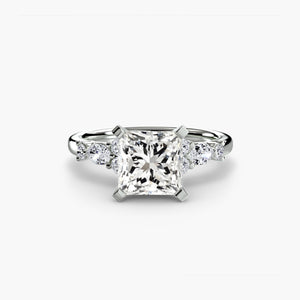 The Floral Accent Solitaire