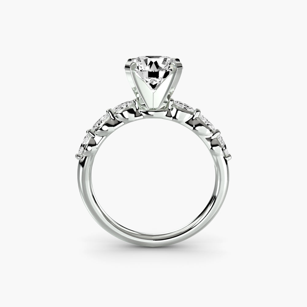 The Floral Accent Solitaire