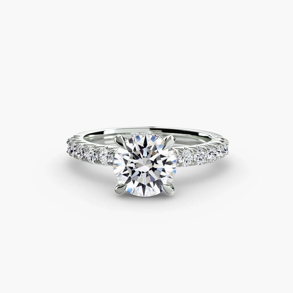 Solitaire with Pavé 6
