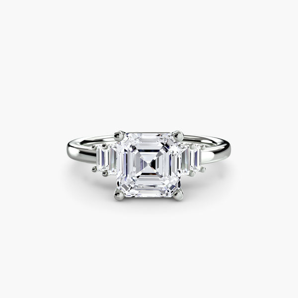 Baguette Accent Solitaire