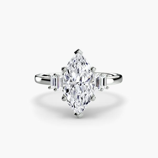 Baguette Accent Solitaire