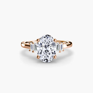 Baguette Accent Solitaire