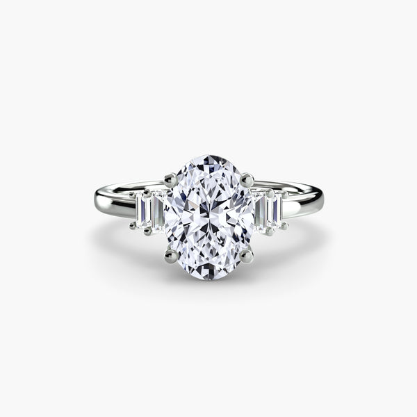 Baguette Accent Solitaire