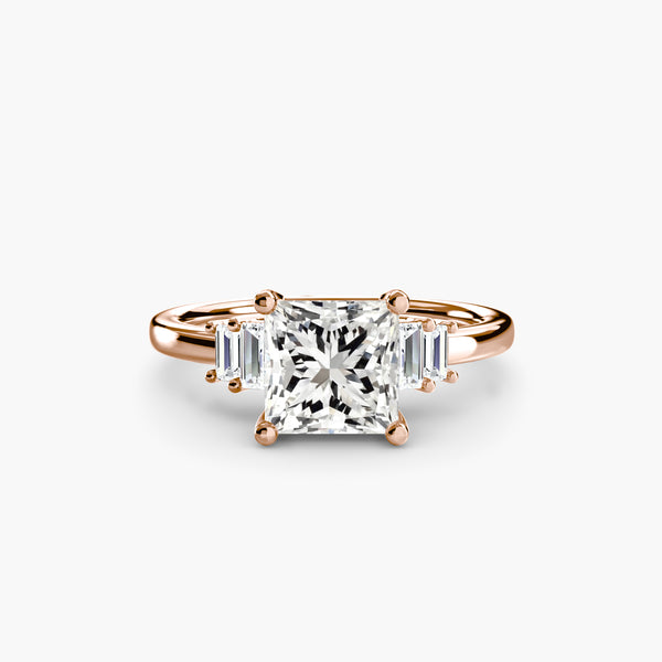 Baguette Accent Solitaire