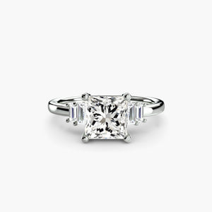 Baguette Accent Solitaire