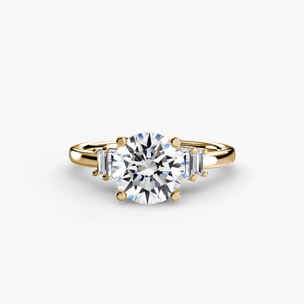 Baguette Accent Solitaire