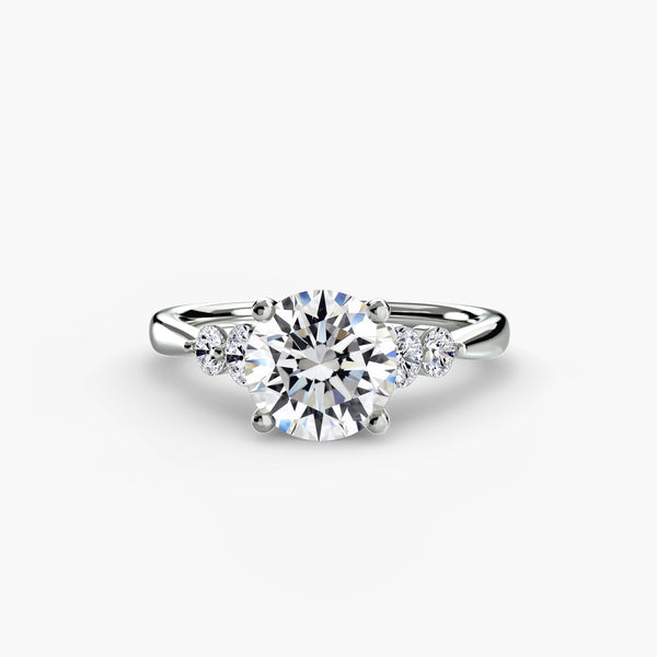 Solitaire with Shoulder Accents 2