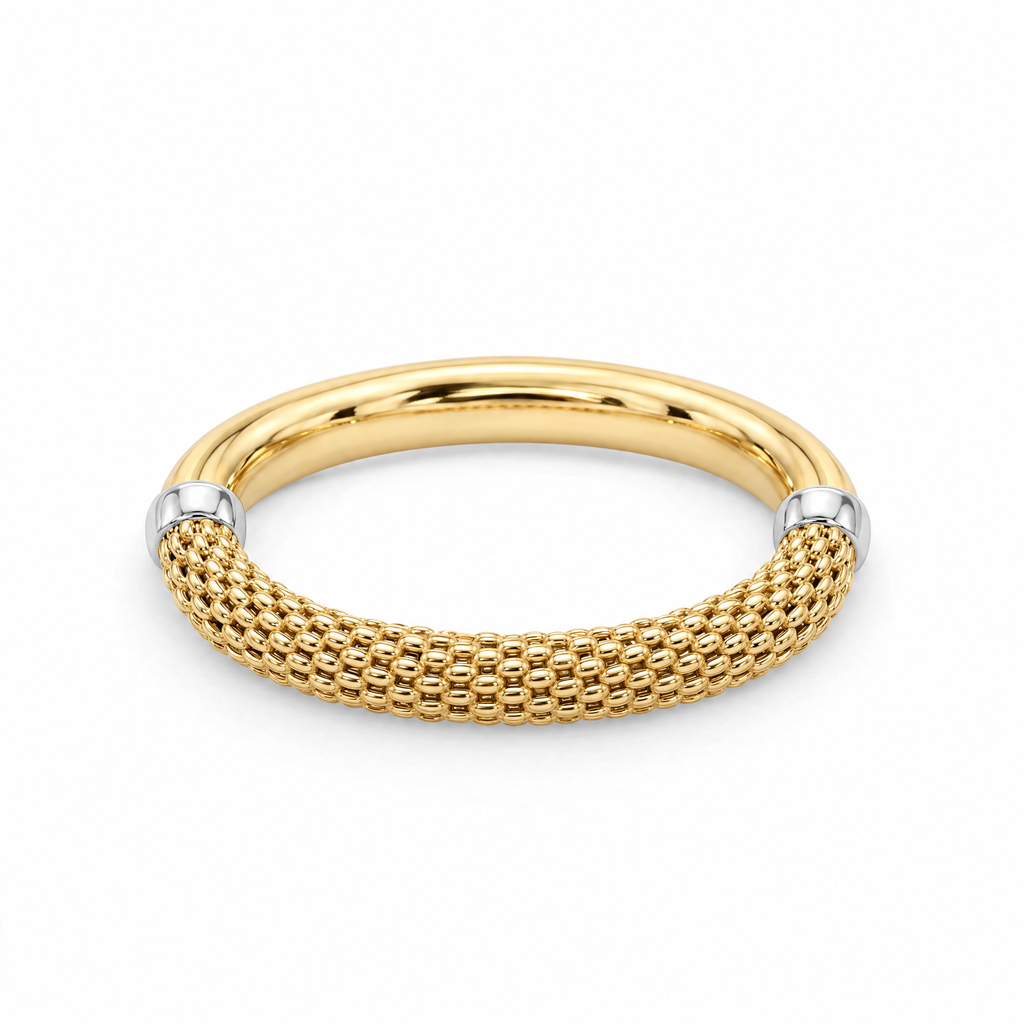 18K Two Tone Gold Ring