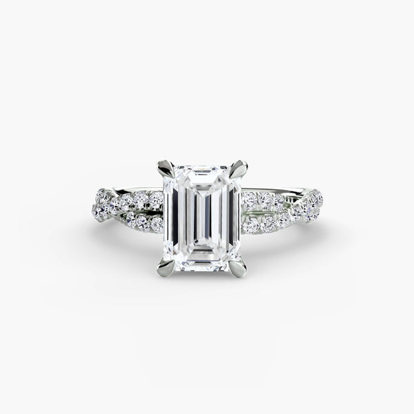 The Twisted Pavé Solitaire
