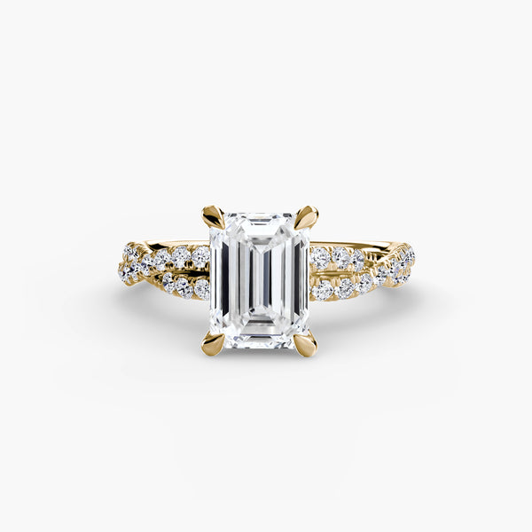 The Twisted Pavé Solitaire