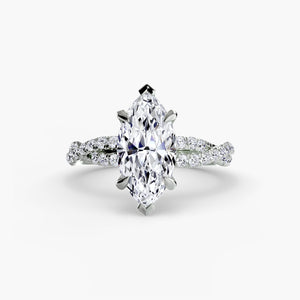 The Twisted Pavé Solitaire