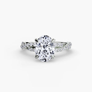 The Twisted Pavé Solitaire
