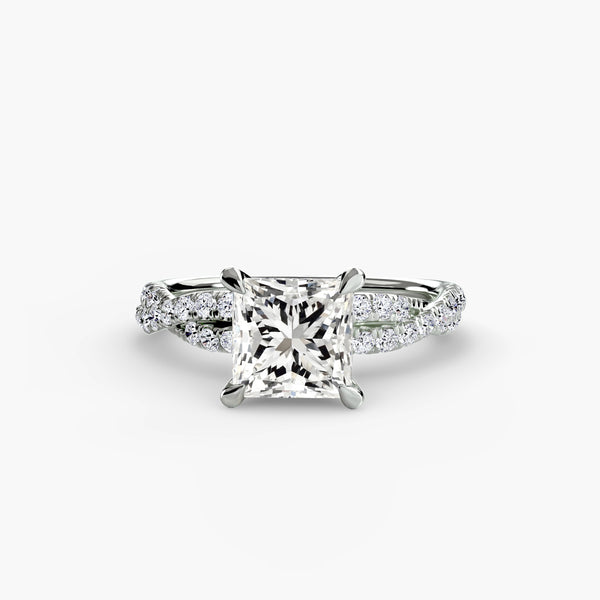 The Twisted Pavé Solitaire