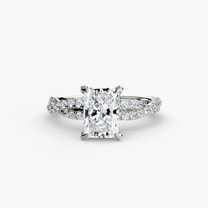 The Twisted Pavé Solitaire