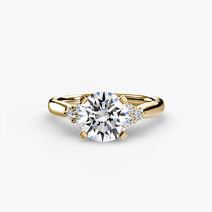 Solitaire with Cluster Shoulders 2