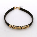 Men 18K Yellow Gold Rubber Bracelet