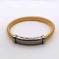 Men 18K Yellow Gold Black Rhodium Bracelet